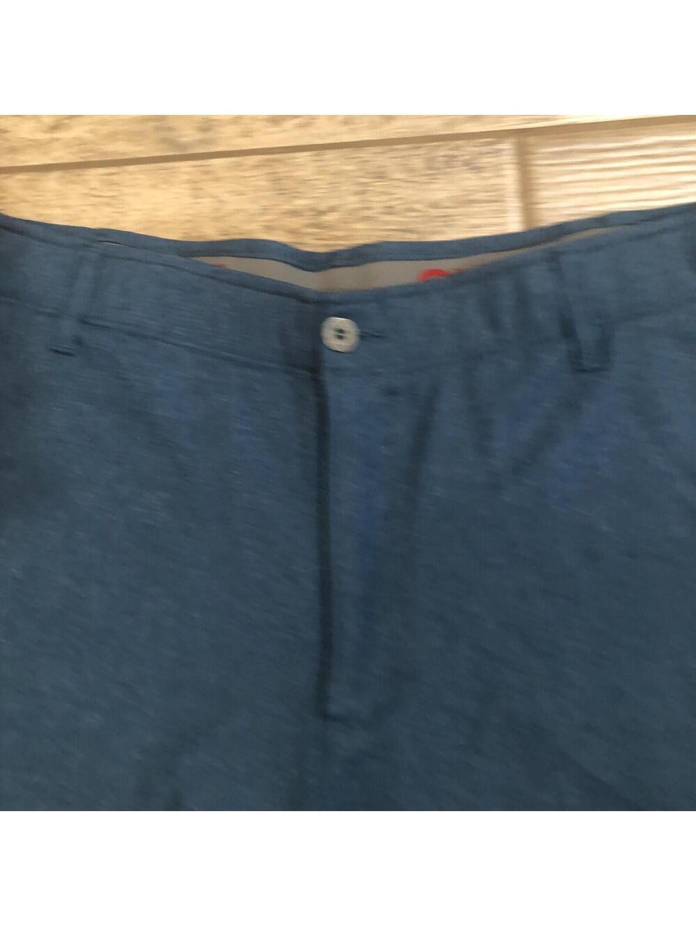Swiss Tech Mens Flat Front Comfort Waist Breathable Teal Blue Outdoor Shorts 44
